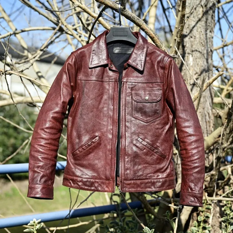 Men's Genuine Leather Jacket - Real Leather Outerwear - Image 3