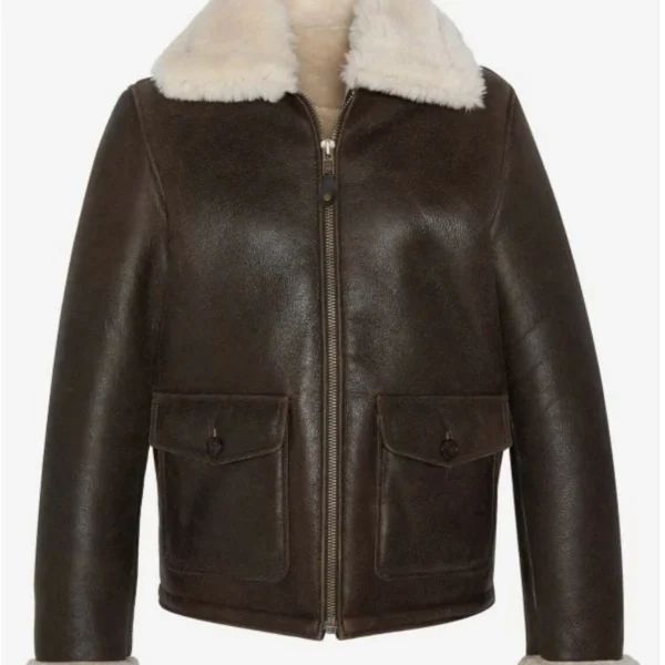 Men's Pure Leather Shearling Jacket