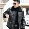 Men's Genuine Leather and Fur Jacket