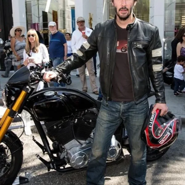 Keanu Reeves Leather Jacket | Men Celebrity Jacket | Celebrity Leather Jacket | Premium Motorcycle Leather Jacket
