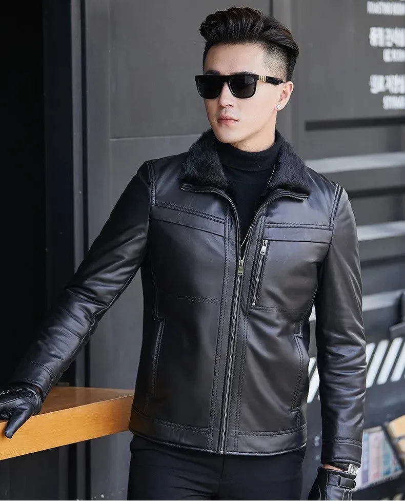 Men's Genuine Leather Jackets - Image 3