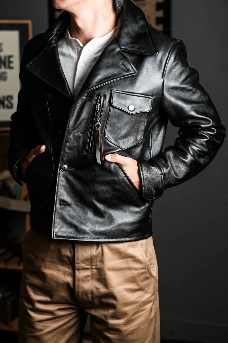 Men's Vintage Cowhide Real Leather Jacket - Image 4