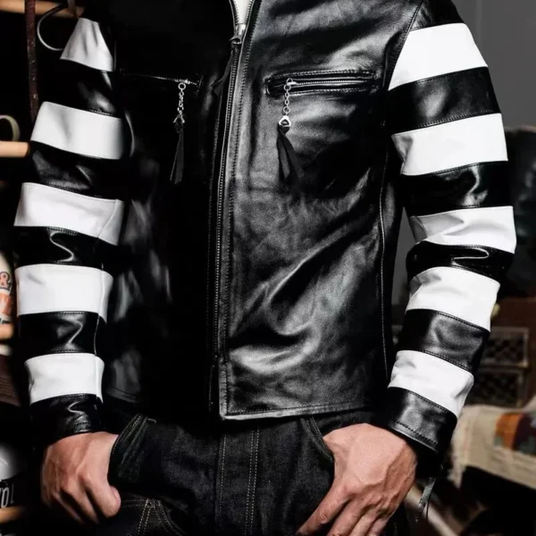Men's Classic J100 Rider Biker Jacket - Genuine Leather