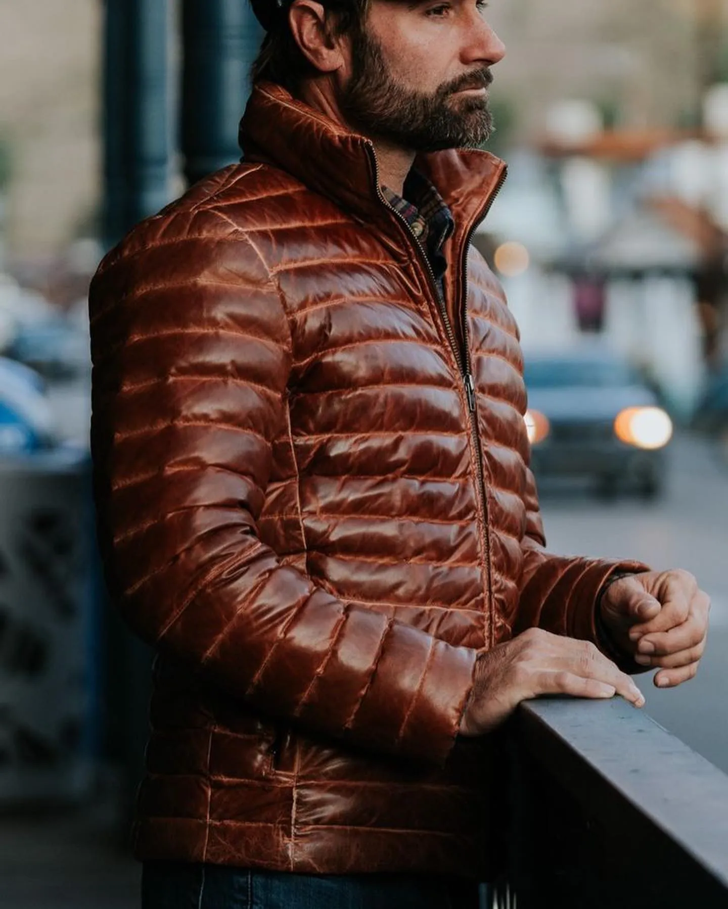 Men's Tan Genuine Lamb Skin Leather Jacket - Timeless Style and Unmatched Quality - Image 3