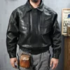 US Size Top Quality Genuine Cowhide Leather Jacket