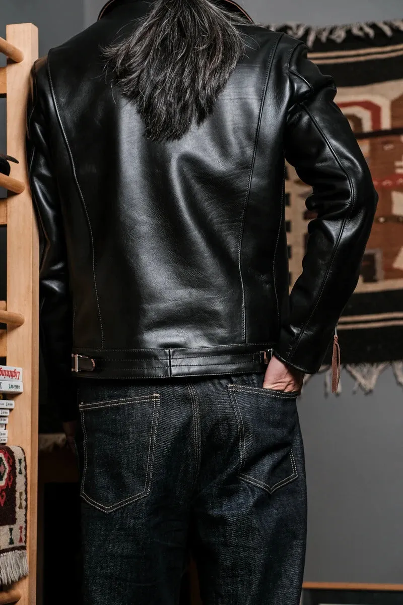 Men's Classic British Rider Leather Jacket - Image 2