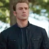 Chris Evans Avengers endgame leather jacket for men