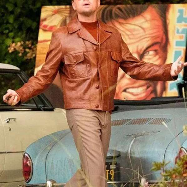 LEONARDO DICAPRIO Once Upon A Time In Hollywood Leather Jacket